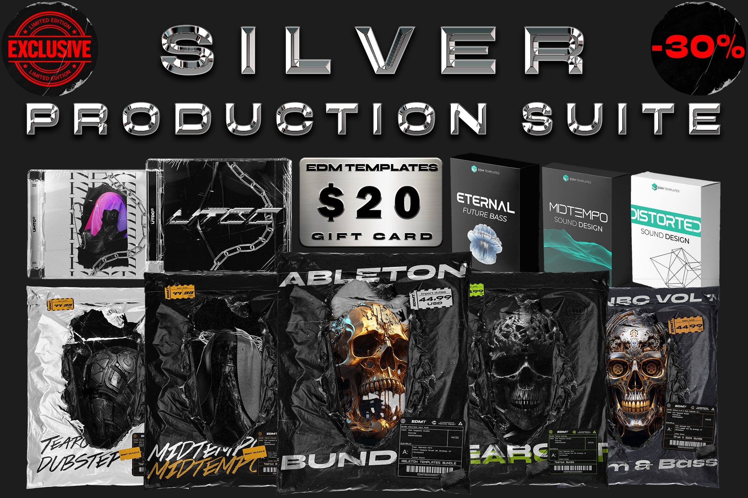 EDM Templates Silver Production Suite Cover Art