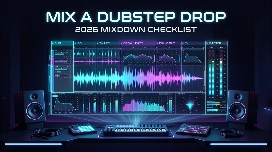 How To Mix A Dubstep Drop: 2026 Bass Music Mixdown Checklist