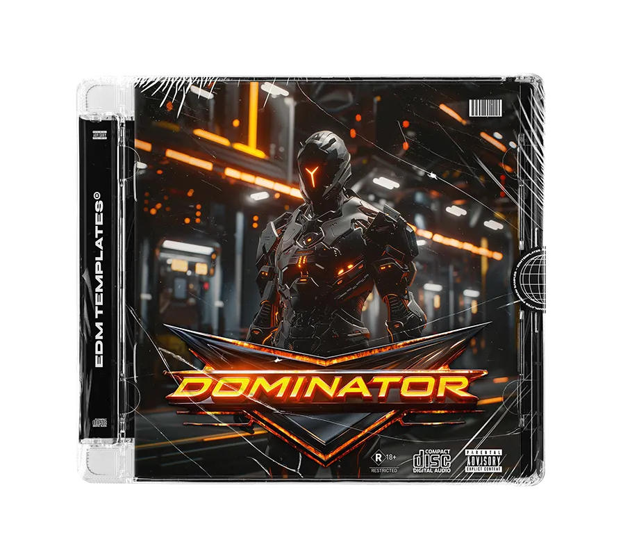 EDM Templates Dominator Sample & Xfer Serum Preset Sample Pack Coverart