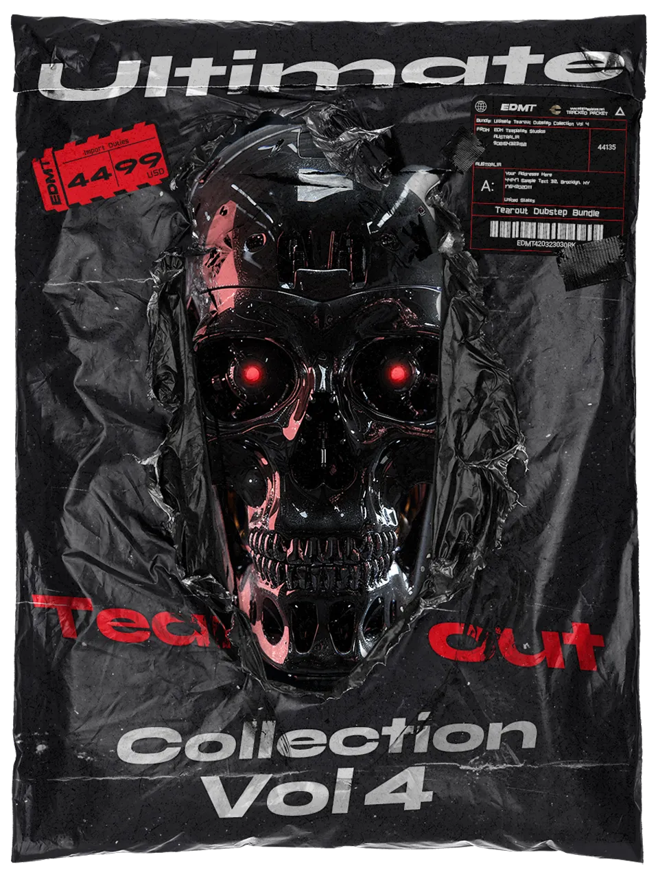 EDM Templates Ultimate Tearout Dubstep Collection Sample and Xfer Serum Preset Pack Ableton Vol 4 Coverart